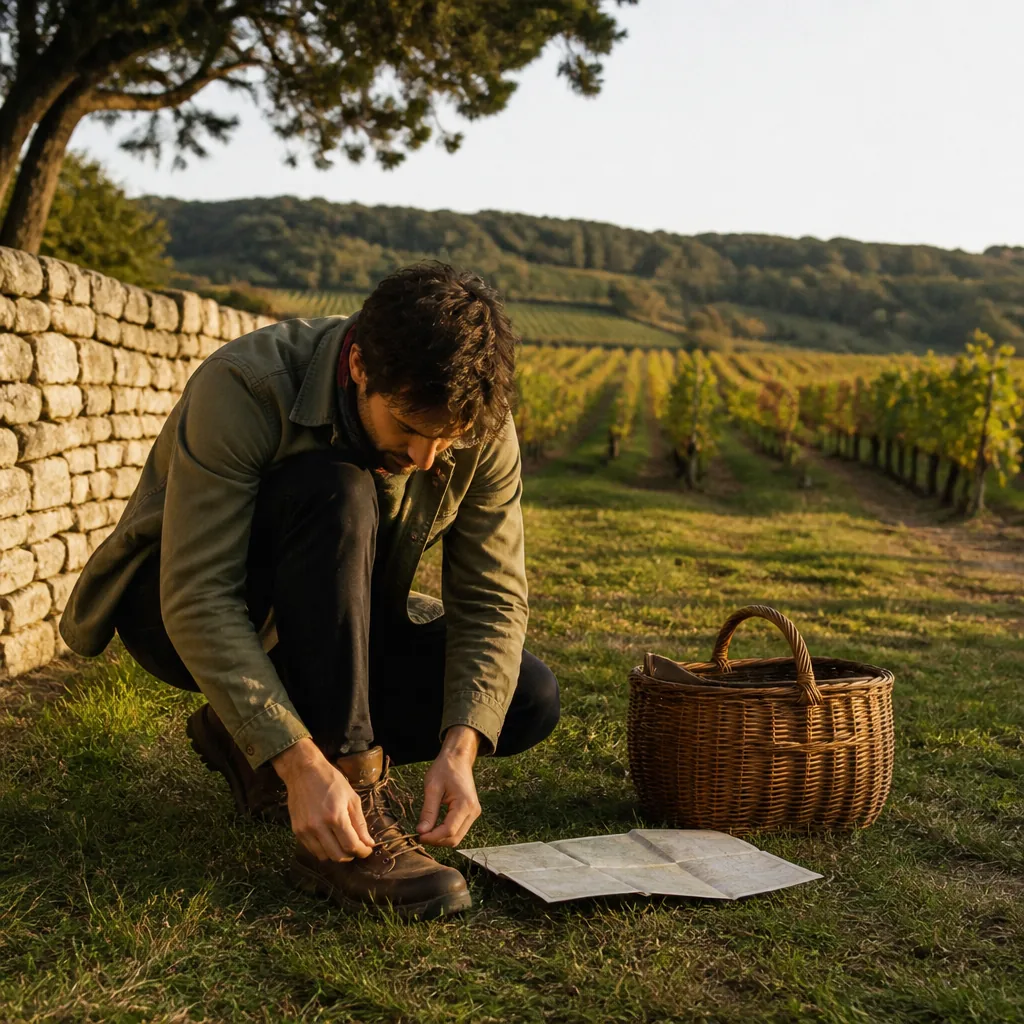 Depuis le camping, panorama sur les vignes de Savigny-lès-Beaune